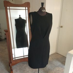 Black A New Day Sheath Dress pleated waist detail